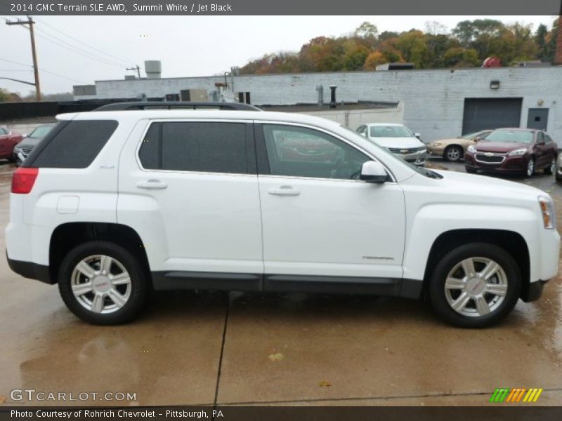 Summit White / Jet Black 2014 GMC Terrain SLE AWD