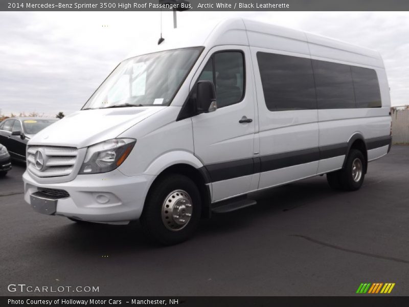 Arctic White / Black Leatherette 2014 Mercedes-Benz Sprinter 3500 High Roof Passenger Bus