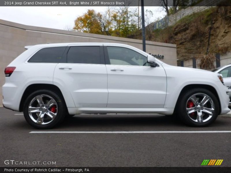 Bright White / SRT Morocco Black 2014 Jeep Grand Cherokee SRT 4x4