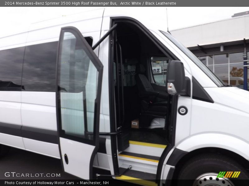 Arctic White / Black Leatherette 2014 Mercedes-Benz Sprinter 3500 High Roof Passenger Bus