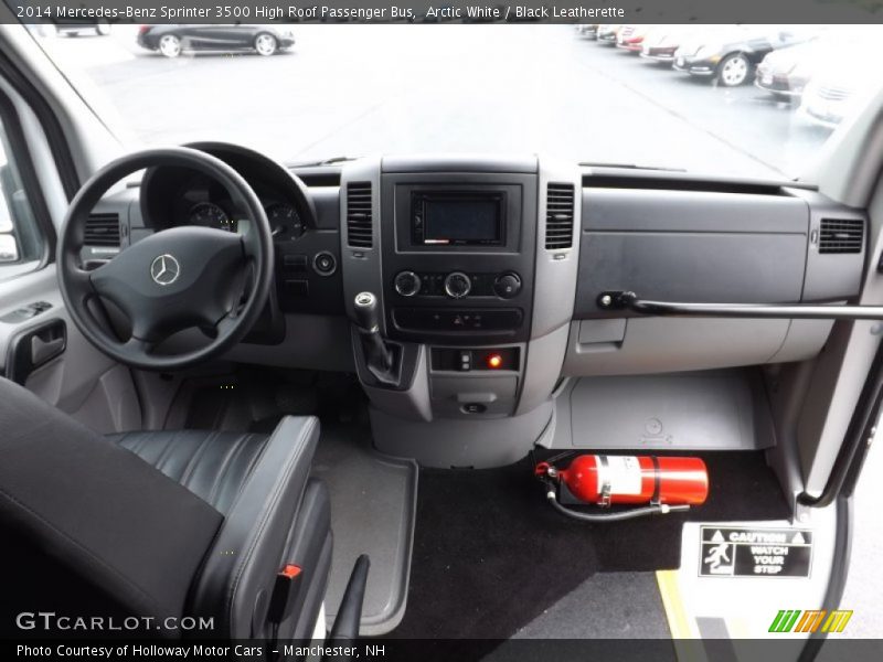 Arctic White / Black Leatherette 2014 Mercedes-Benz Sprinter 3500 High Roof Passenger Bus