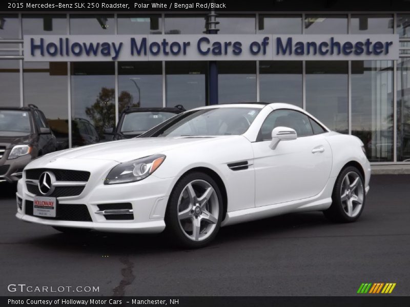 Polar White / Bengal Red/Black 2015 Mercedes-Benz SLK 250 Roadster