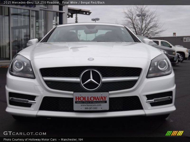 Polar White / Bengal Red/Black 2015 Mercedes-Benz SLK 250 Roadster