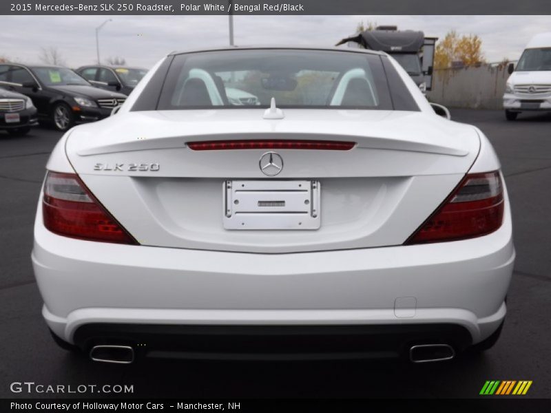 Polar White / Bengal Red/Black 2015 Mercedes-Benz SLK 250 Roadster