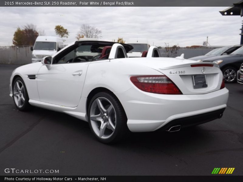 Polar White / Bengal Red/Black 2015 Mercedes-Benz SLK 250 Roadster