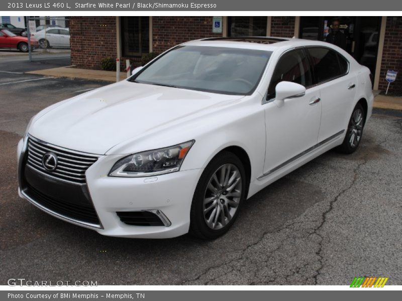 Starfire White Pearl / Black/Shimamoku Espresso 2013 Lexus LS 460 L