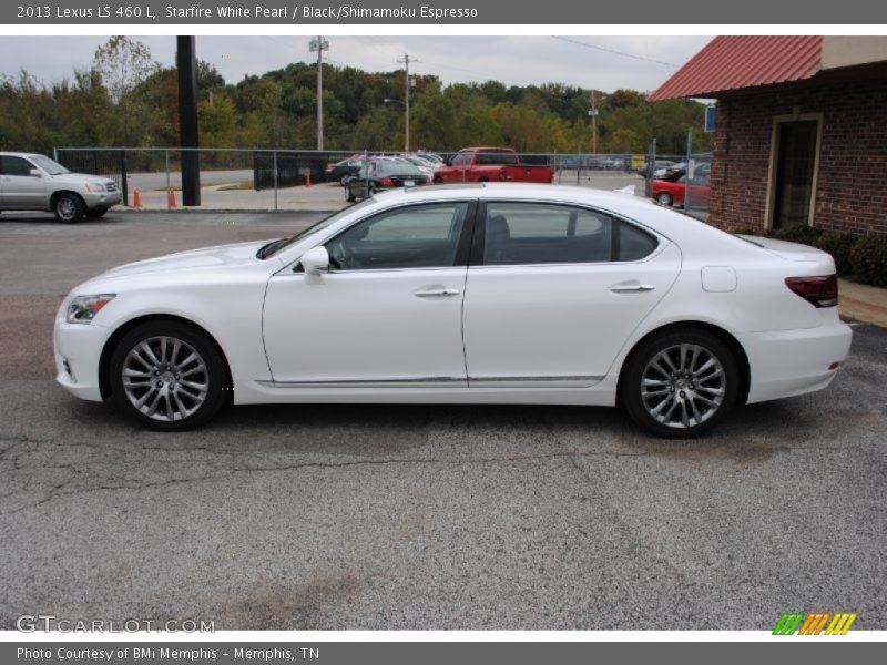 Starfire White Pearl / Black/Shimamoku Espresso 2013 Lexus LS 460 L