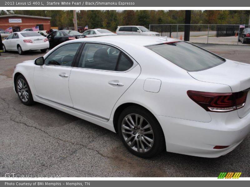 Starfire White Pearl / Black/Shimamoku Espresso 2013 Lexus LS 460 L