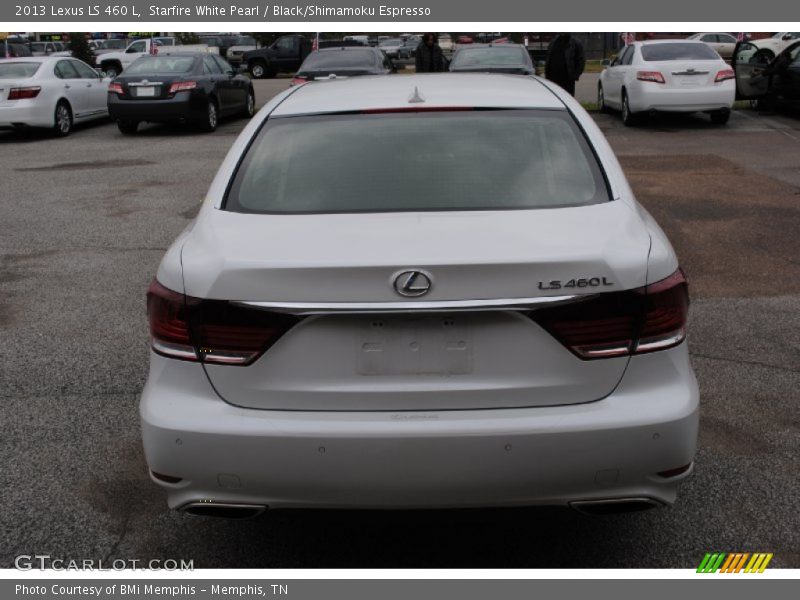 Starfire White Pearl / Black/Shimamoku Espresso 2013 Lexus LS 460 L
