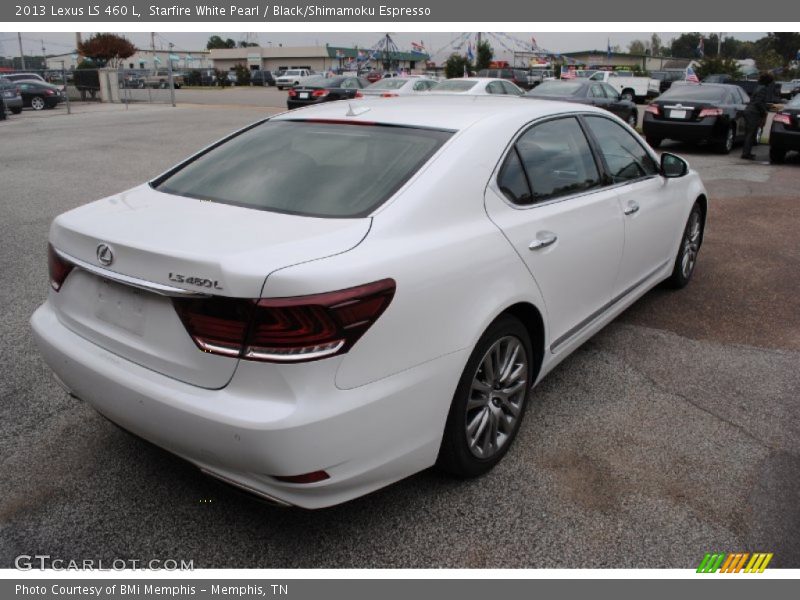 Starfire White Pearl / Black/Shimamoku Espresso 2013 Lexus LS 460 L
