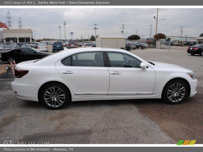 Starfire White Pearl / Black/Shimamoku Espresso 2013 Lexus LS 460 L