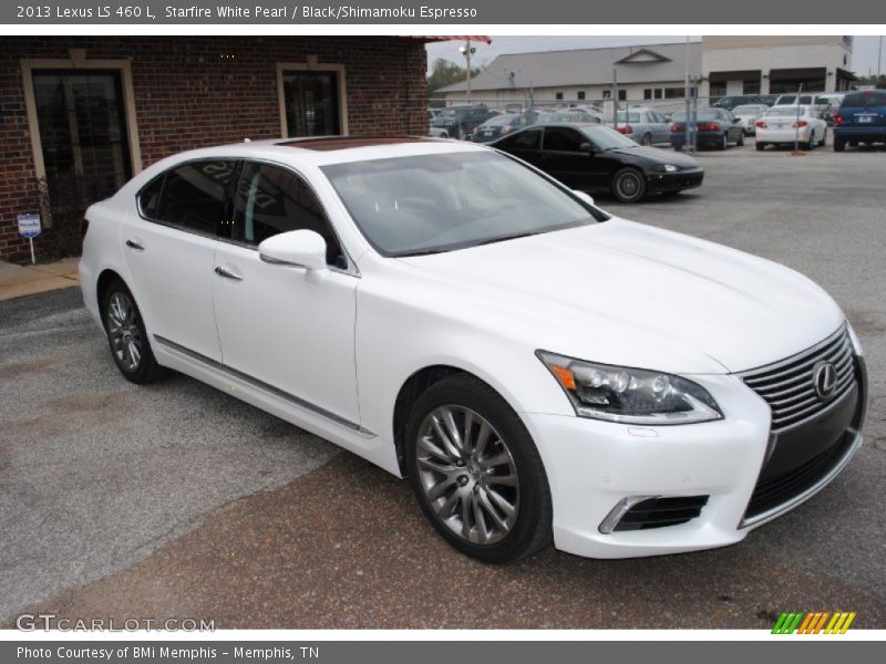 Starfire White Pearl / Black/Shimamoku Espresso 2013 Lexus LS 460 L