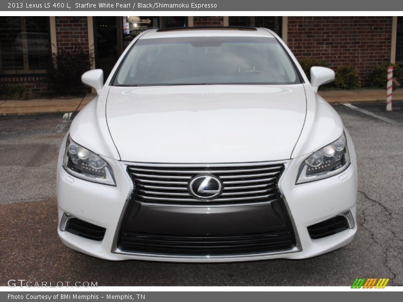 Starfire White Pearl / Black/Shimamoku Espresso 2013 Lexus LS 460 L