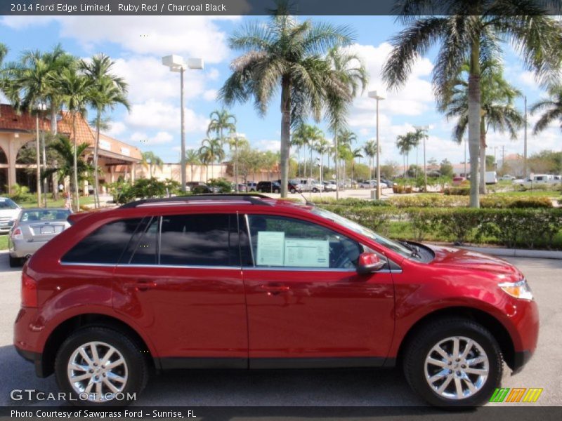 Ruby Red / Charcoal Black 2014 Ford Edge Limited