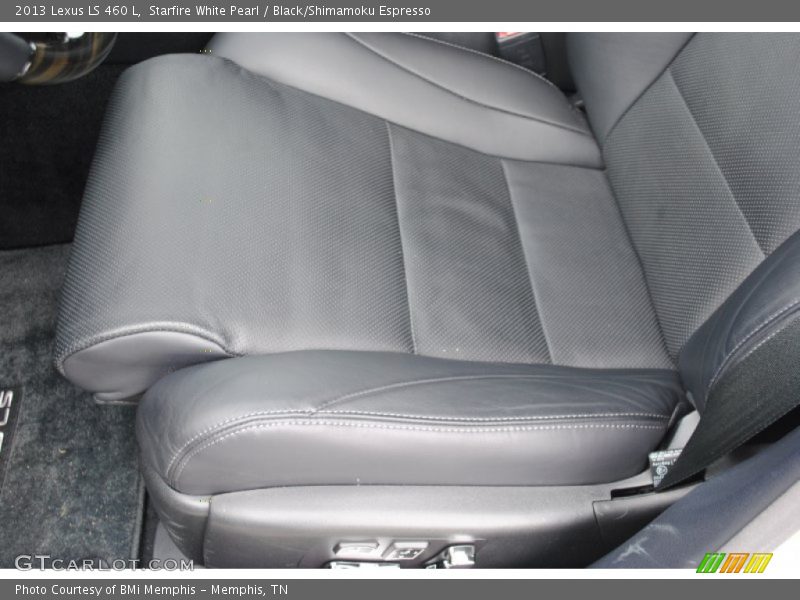 Starfire White Pearl / Black/Shimamoku Espresso 2013 Lexus LS 460 L