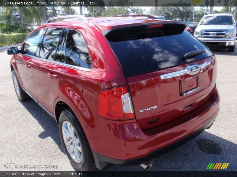 Ruby Red / Charcoal Black 2014 Ford Edge Limited