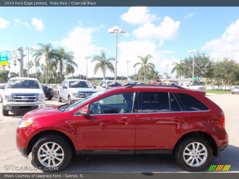 Ruby Red / Charcoal Black 2014 Ford Edge Limited