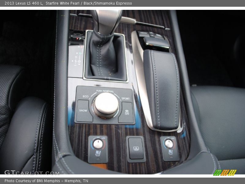 Starfire White Pearl / Black/Shimamoku Espresso 2013 Lexus LS 460 L