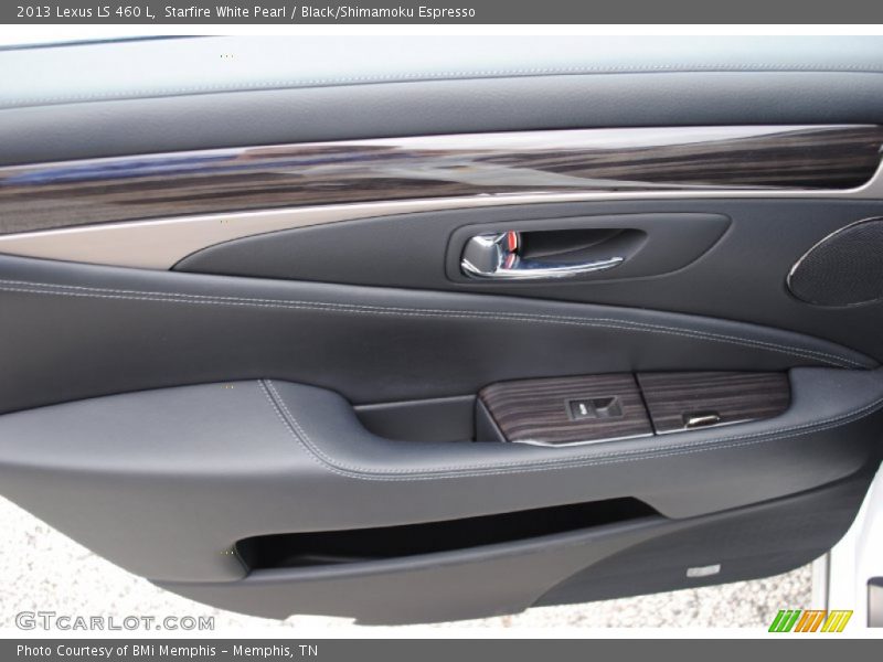 Starfire White Pearl / Black/Shimamoku Espresso 2013 Lexus LS 460 L
