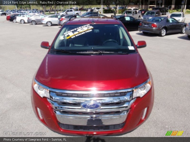 Ruby Red / Charcoal Black 2014 Ford Edge Limited