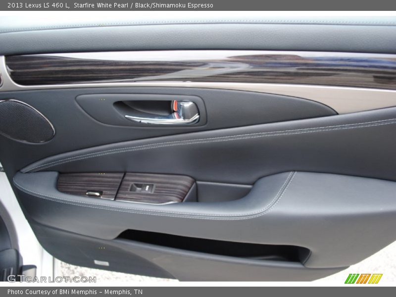 Starfire White Pearl / Black/Shimamoku Espresso 2013 Lexus LS 460 L
