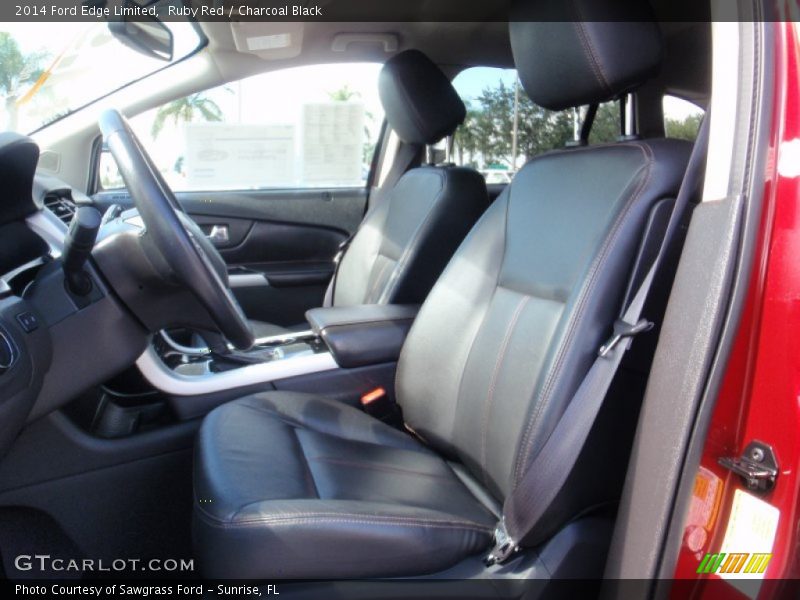 Ruby Red / Charcoal Black 2014 Ford Edge Limited
