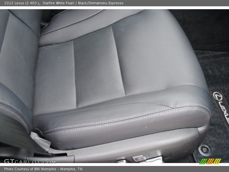 Starfire White Pearl / Black/Shimamoku Espresso 2013 Lexus LS 460 L