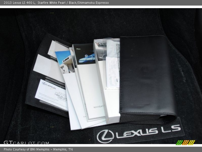 Starfire White Pearl / Black/Shimamoku Espresso 2013 Lexus LS 460 L