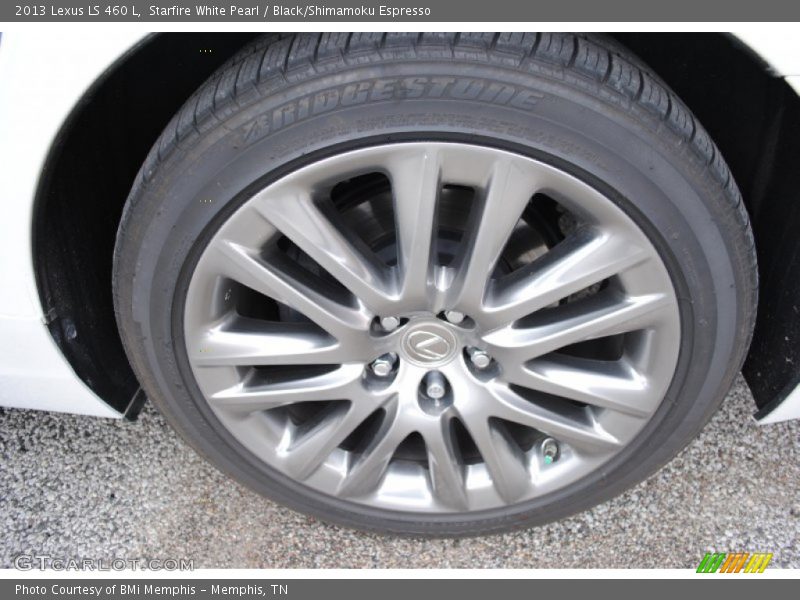 Starfire White Pearl / Black/Shimamoku Espresso 2013 Lexus LS 460 L