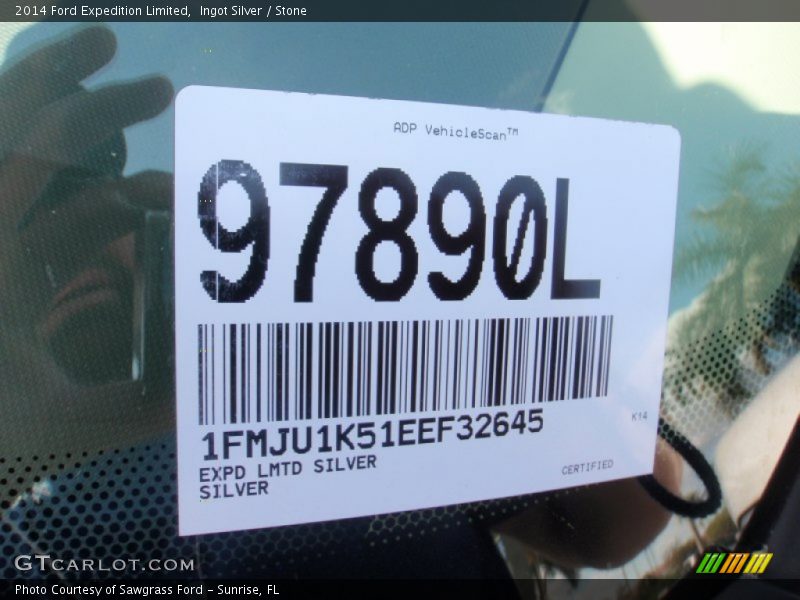 Ingot Silver / Stone 2014 Ford Expedition Limited
