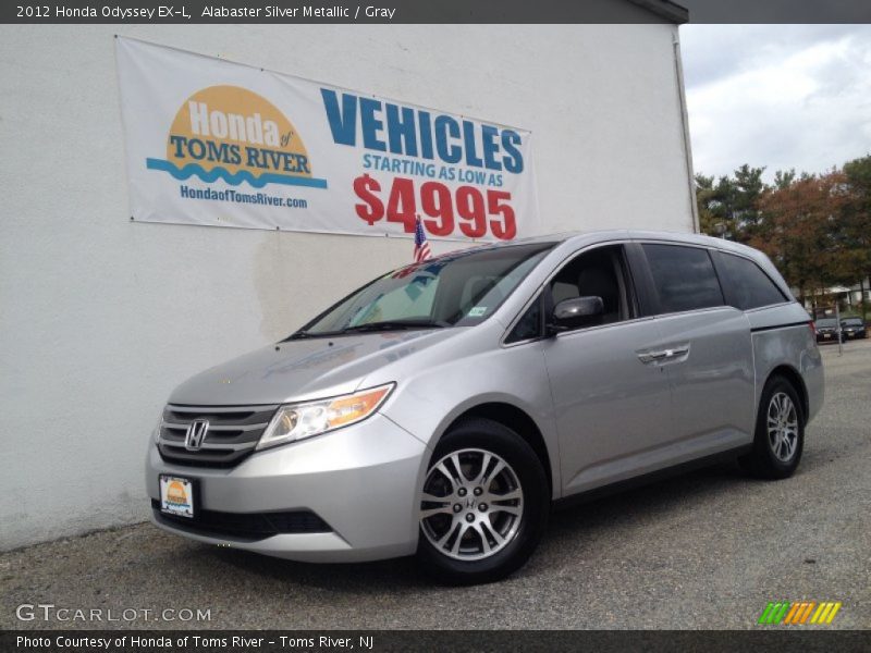 Alabaster Silver Metallic / Gray 2012 Honda Odyssey EX-L
