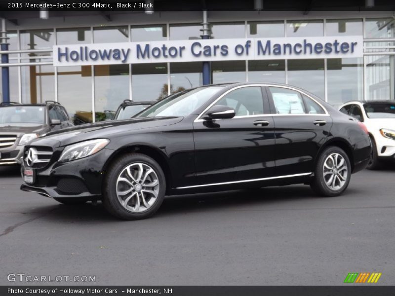 Black / Black 2015 Mercedes-Benz C 300 4Matic