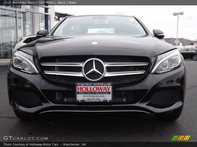 Black / Black 2015 Mercedes-Benz C 300 4Matic