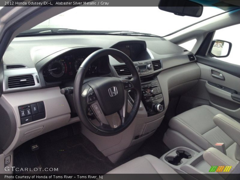 Alabaster Silver Metallic / Gray 2012 Honda Odyssey EX-L