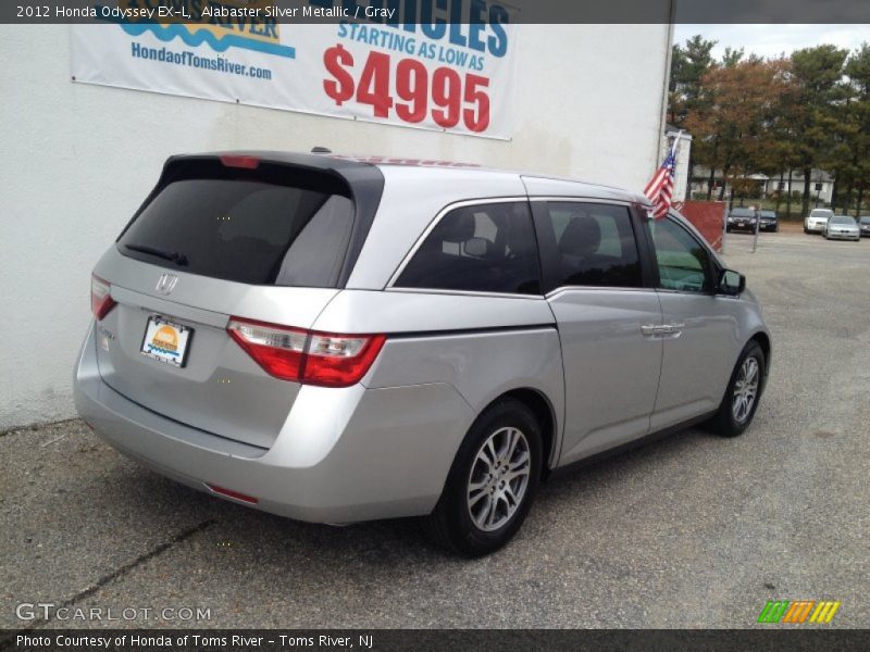 Alabaster Silver Metallic / Gray 2012 Honda Odyssey EX-L