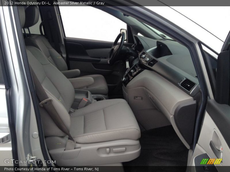 Alabaster Silver Metallic / Gray 2012 Honda Odyssey EX-L