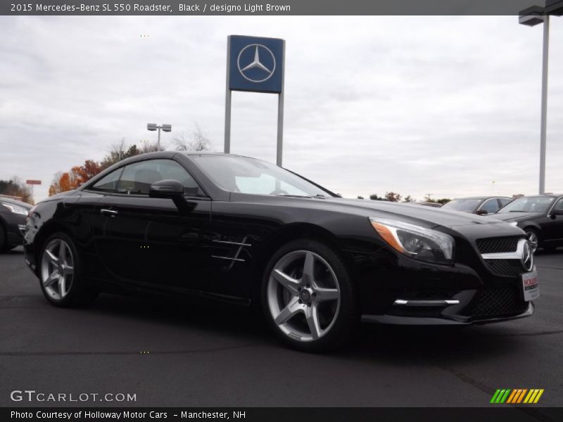 Black / designo Light Brown 2015 Mercedes-Benz SL 550 Roadster