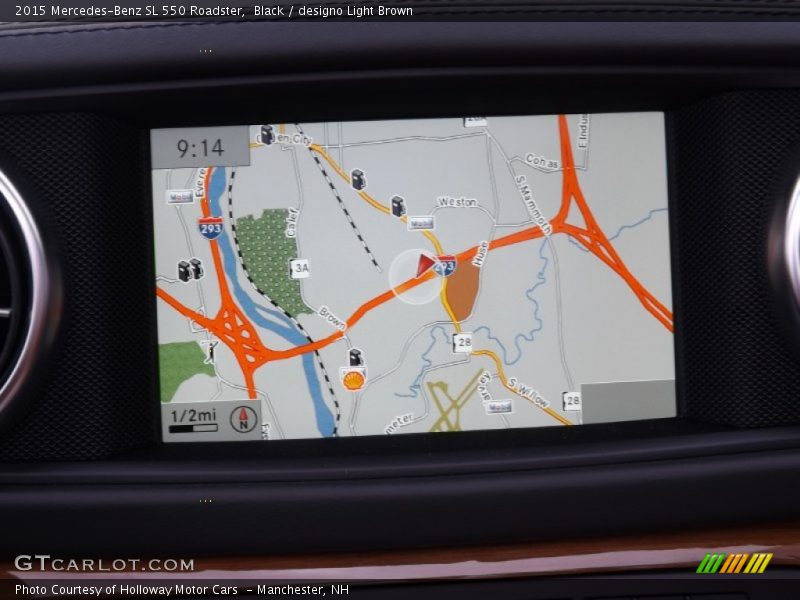 Navigation of 2015 SL 550 Roadster