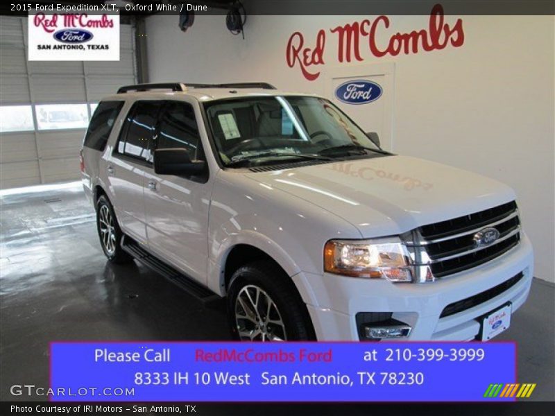 Oxford White / Dune 2015 Ford Expedition XLT