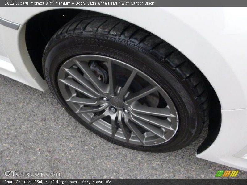 Satin White Pearl / WRX Carbon Black 2013 Subaru Impreza WRX Premium 4 Door