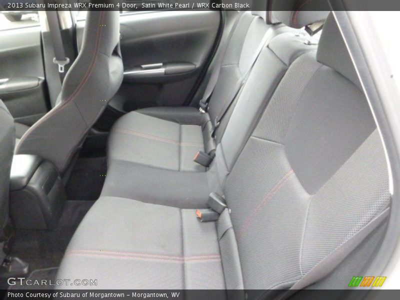 Satin White Pearl / WRX Carbon Black 2013 Subaru Impreza WRX Premium 4 Door