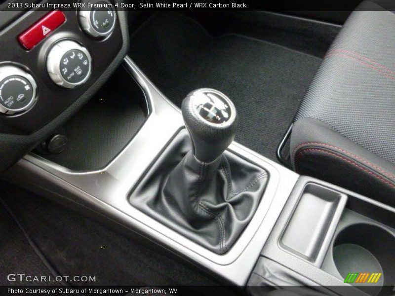 Satin White Pearl / WRX Carbon Black 2013 Subaru Impreza WRX Premium 4 Door
