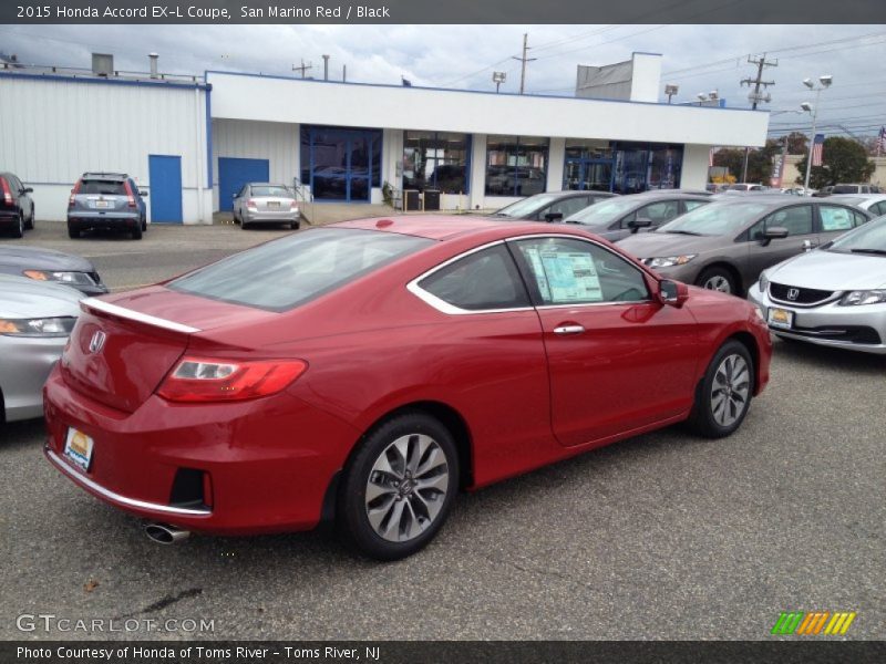 San Marino Red / Black 2015 Honda Accord EX-L Coupe