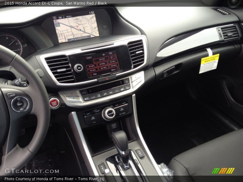 San Marino Red / Black 2015 Honda Accord EX-L Coupe
