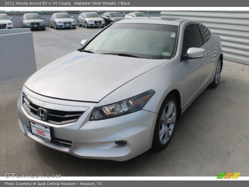 Alabaster Silver Metallic / Black 2011 Honda Accord EX-L V6 Coupe