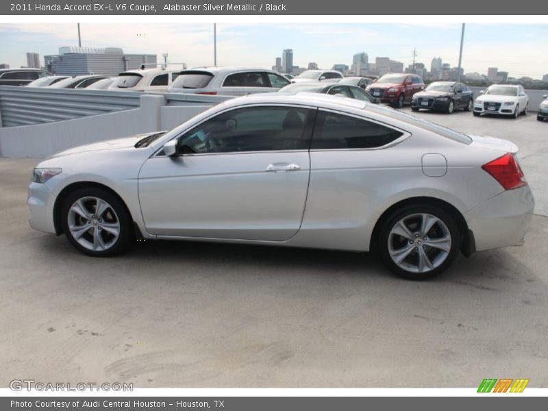 Alabaster Silver Metallic / Black 2011 Honda Accord EX-L V6 Coupe