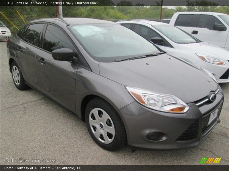 Sterling Gray / Charcoal Black 2014 Ford Focus S Sedan