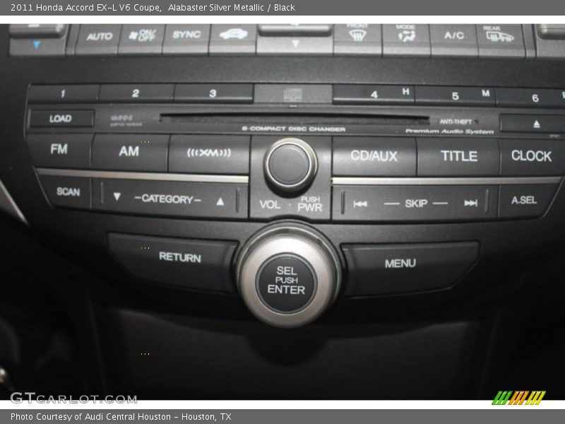 Controls of 2011 Accord EX-L V6 Coupe