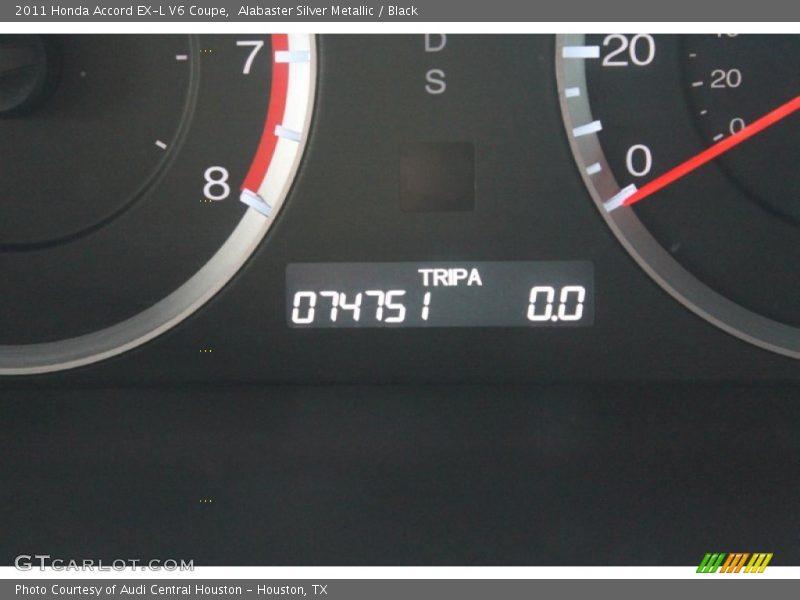 Alabaster Silver Metallic / Black 2011 Honda Accord EX-L V6 Coupe