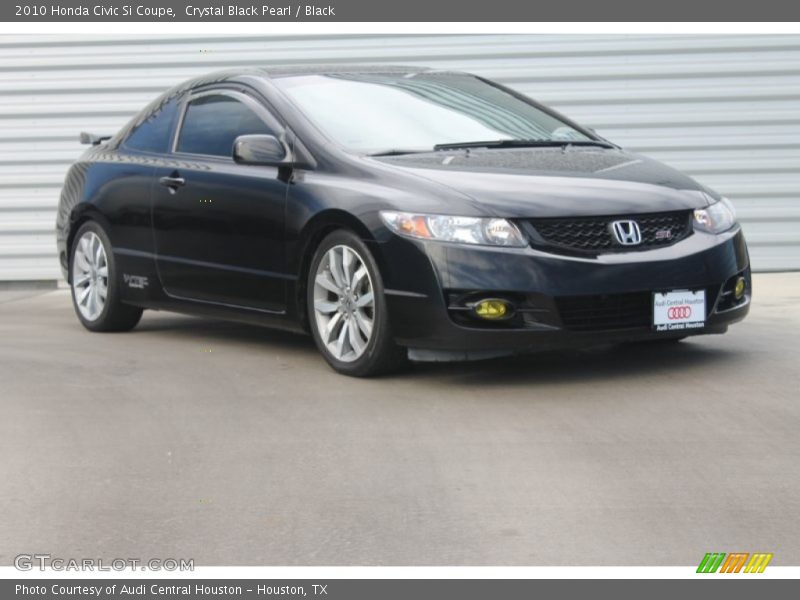 Crystal Black Pearl / Black 2010 Honda Civic Si Coupe